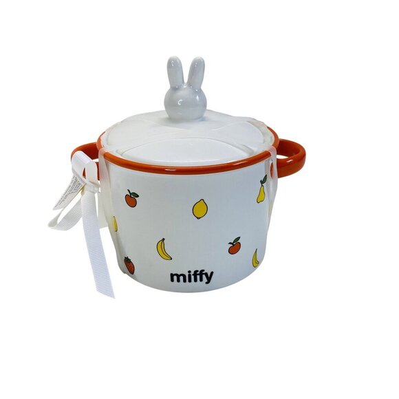 Miffy Ceramic Soup Pot With Lid & Handles Halloween Fall - Picture 4 of 5